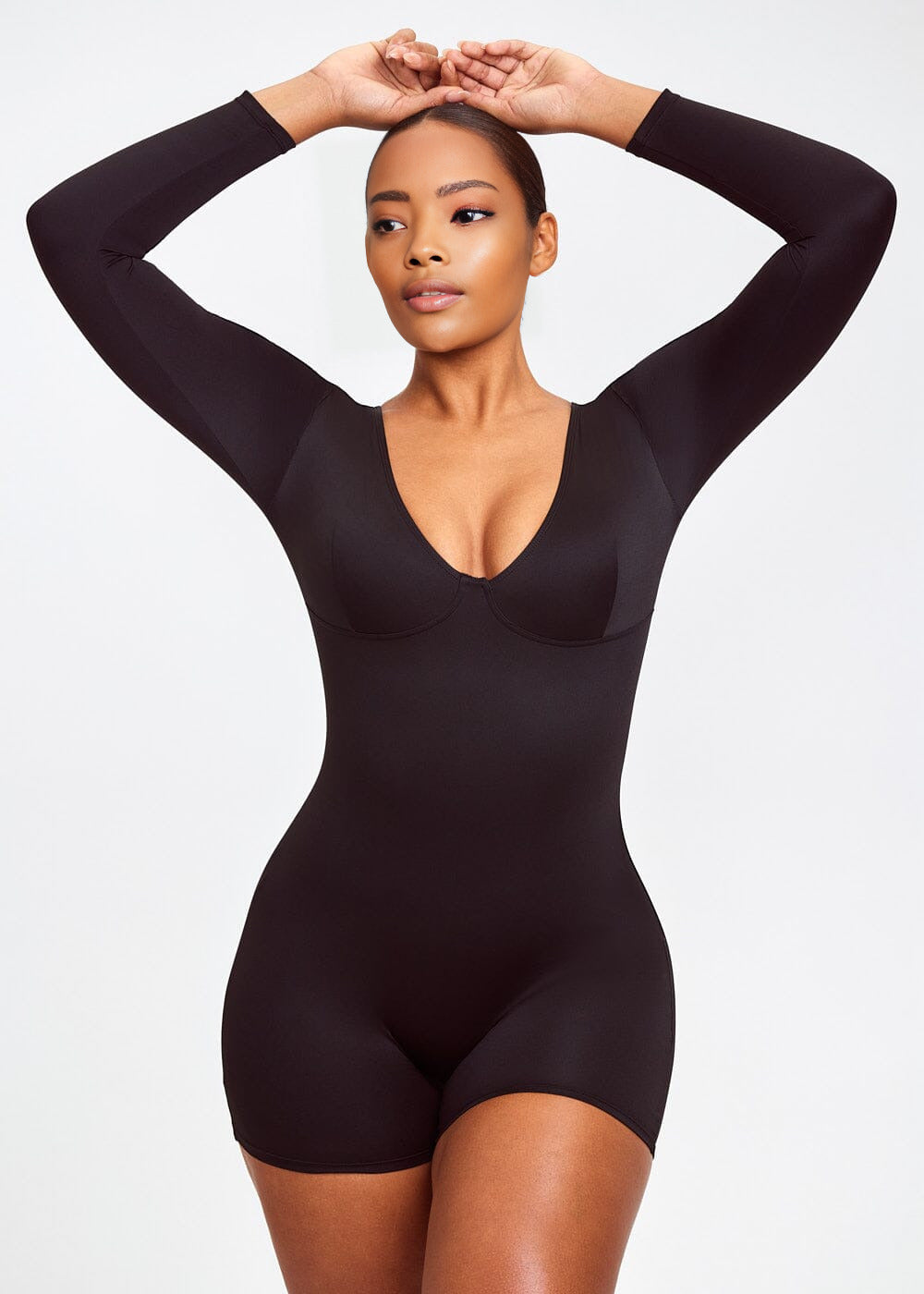 Body Manches Longues Décolleté Plongeant - Marcinha ™